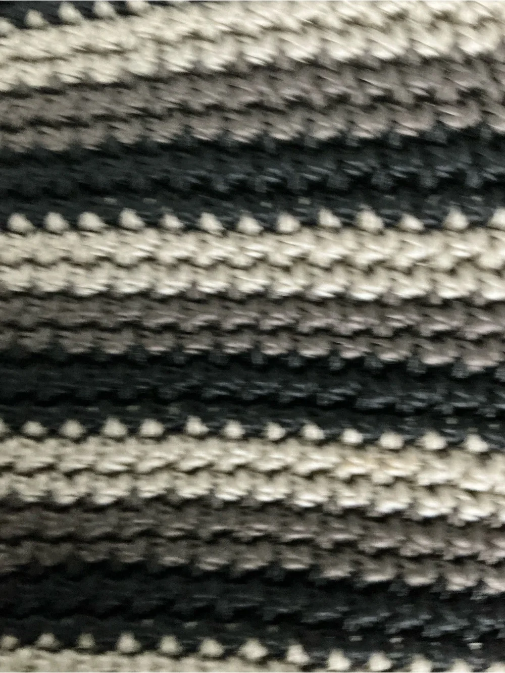 Handcrafted Black and Tan Striped Crochet Crossbody Bag